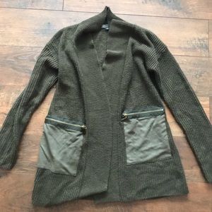 Green cardigan